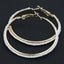 Fashion Jewelry Metal Bead Hoop Earrings