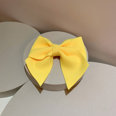 Women's Handmade Bow Knot Hair Clip and Tie - Colorful Korean Style Hair Accessory