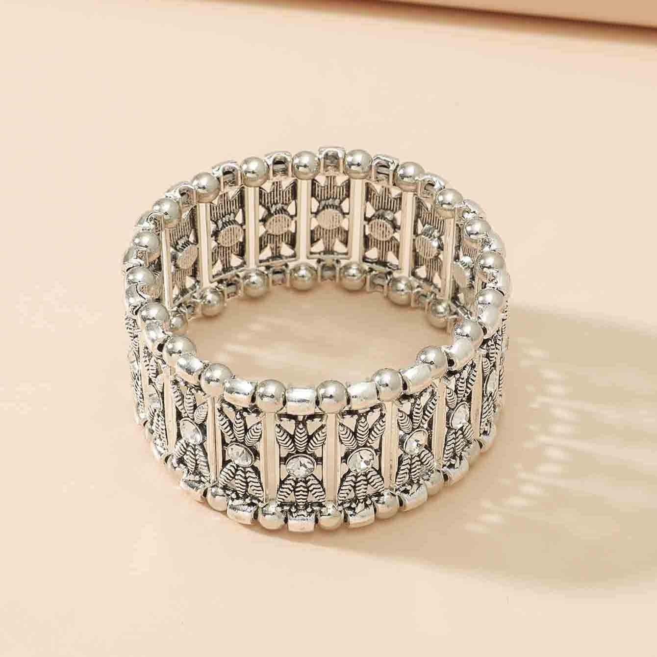 Ethnic Style Geometric Alloy Plating Women's Bangle