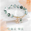 Elegant Sakura Green Phantom Crystal Beaded Women's Bracelet Gift