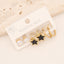 1 Set Casual Simple Pentagram and Heart Shape Stainless Steel Enamel Earrings Set