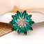 Zinc Alloy Crystal Rhinestone Sunflower DIY Accessory 45x45mm