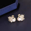 1 Pair Elegant Butterfly Bow Knot Alloy Inlay Rhinestones and Pearl Drop Earrings for Women