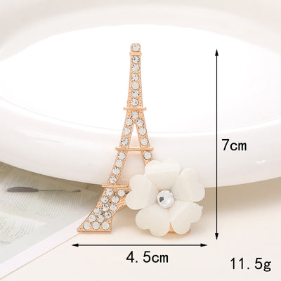 Eiffel Tower Alloy Rhinestone Jewelry Accessories for DIY and Fashion Embellishments