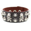 Punk Skull Multi-Layer Leather Rivet Bracelet