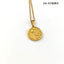 December Flower Pendant Necklace - 18K Gold Plated Stainless Steel Jewelry