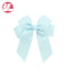 Fashion Handmade Double Streamer Polyester Ribbed Satin Ribbon Bow Hair Clip Accessories