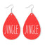 1 Pair Classic Christmas Tree Snowflake PU Leather Drop Earrings