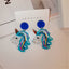 1 Pair Mermaid Acrylic Glitter Fashion Women's Earrings