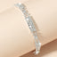 Elegant Rhinestone Copper Bangle Bracelet for Weddings