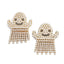 European And American Hot Selling Halloween Creative Funny Metal Diamond Pumpkin Ghost Skull Earrings