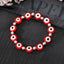 Fashion Devil's Eye Resin Beaded Bracelet - Retro Translucent Blue Eye Design