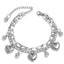 Korean Butterfly Heart Multi-layer Stainless Steel Bracelet