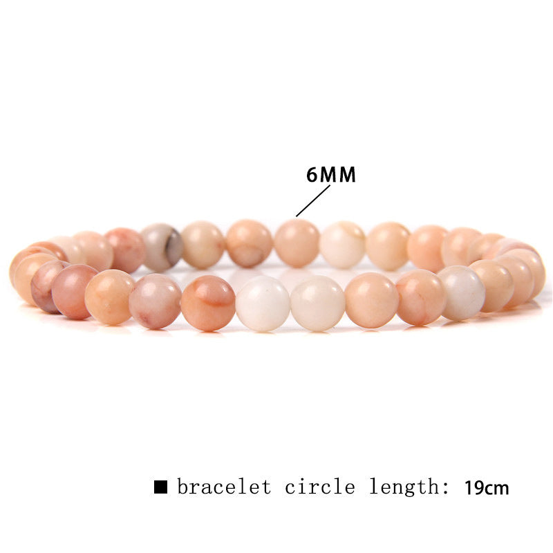 Fashion Natural Stone Crystal Agate Beaded Bracelet for Women