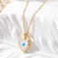 Casual Heart Shape Alloy Copper Pendant Necklace with Evil Eye Photo Locket