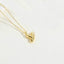 14K Gold Plated Copper Initial Pendant Necklace