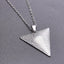 Simple Classic 304 Stainless Steel Triangle Pendant Necklace for Women