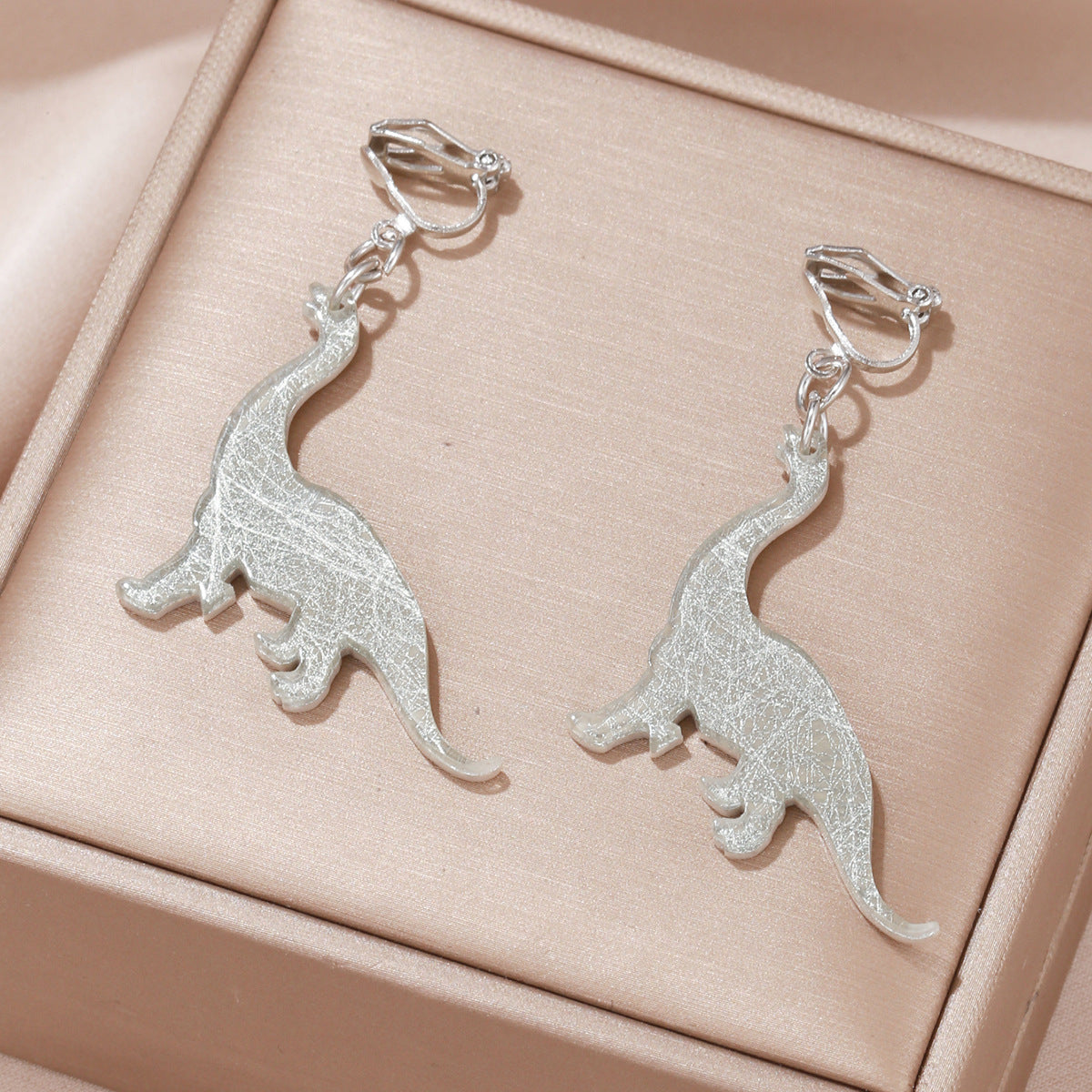 Cartoon Style Dinosaur Arylic Stamping Kid's Earring 1 Pair