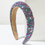 Women's Fashion Smiley Face Sequin Beaded Headband - Colorful Alloy Inlay Party Accessory