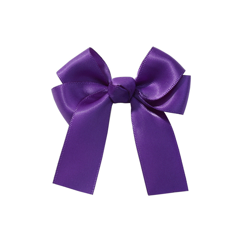 Children's Candy Color Bow Knot Hair Clip - Cute Princess Hair Accessory