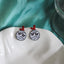 1 Pair Geometric Alloy Ear Studs with Festive S925 Silver Needle Earrings Collection