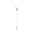 Simple Cross Alloy Plated Women's Pendant Necklace