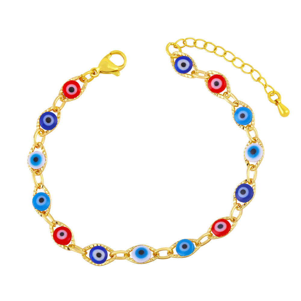 Demon Eye Fashion Copper Bracelet - Trendy Evil Eye Design