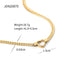 Elegant Luxurious Shiny Heart Shape Titanium Steel Polishing Plating 18K Gold Plated Necklace