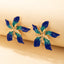 IG Style Ethnic Flower Enamel Alloy Layered Earrings