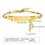 Stainless Steel Zircon Inlay English Letter Bracelet for Women and Children