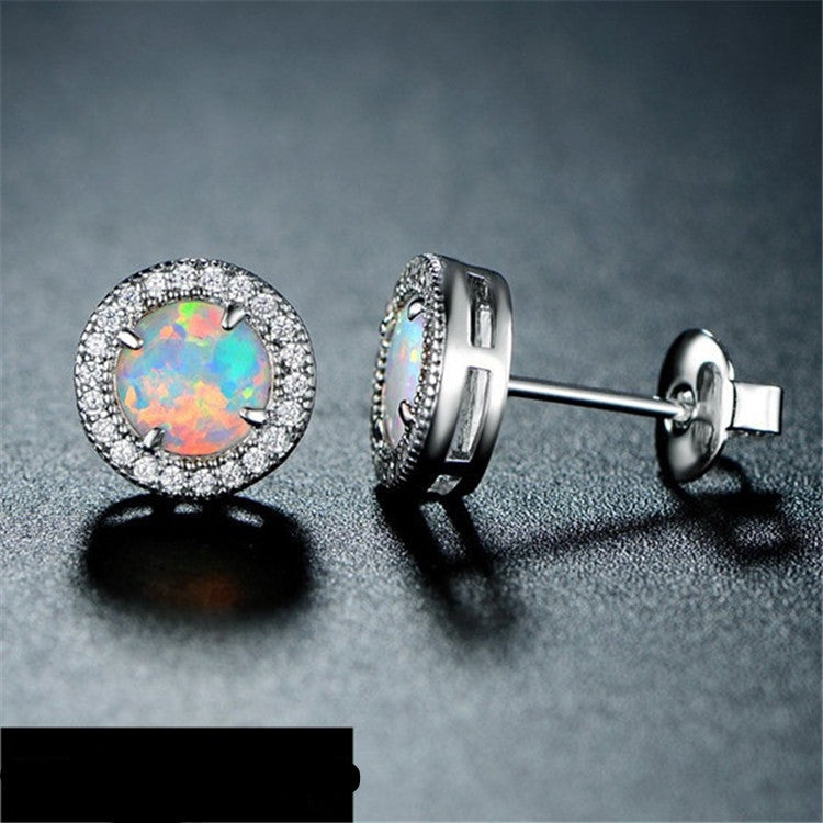 Fashion Creative Zircon Stud Earrings for Women