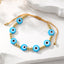 Bohemian Devil's Eye Resin Copper Beaded Bracelet