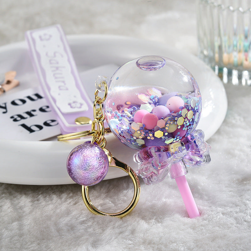 Cartoon Acrylic Candy Bottle Keychain Pendant for Bags