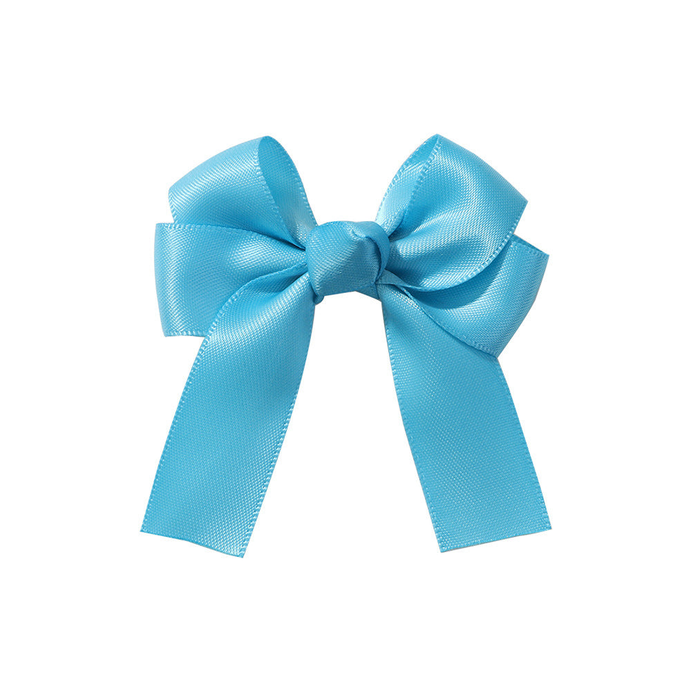 Children's Candy Color Bow Knot Hair Clip - Cute Princess Hair Accessory