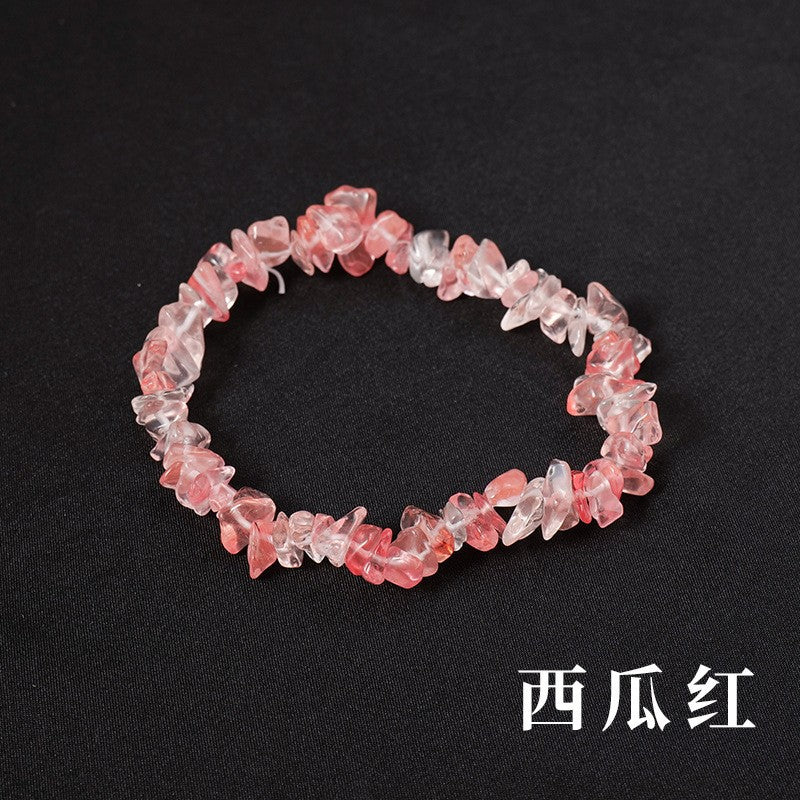 Irregular Crystal Beaded Agate Bracelet for Women