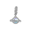 Casual Heart-Shaped Opal and Rhinestone Belly Ring Set in Stainless Steel and White Gold Plating