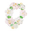 Simple Fashion Crystal Bead Elastic Color Woven Flower Ring