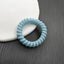 Simple Solid Color Rubber Hair Tie & Frosted Traceless Head Rope Set