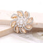 4cm Zinc Alloy Flower Gemstone and Crystal DIY Ornament Accessories