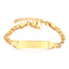 Simple Geometric 18K Gold Plated Stainless Steel Adjustable Kid's Bracelet