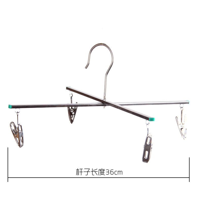 Men's Retro Exaggerated Necklace & Multi-Functional Stainless Steel Clothes Hanger Set