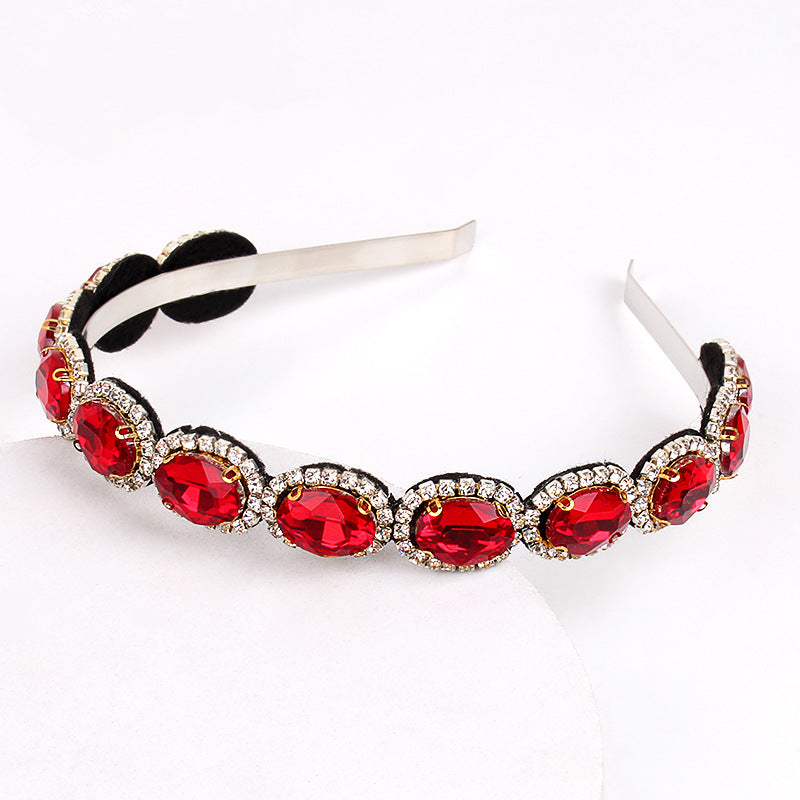 Retro Crystal Rhinestone Hairband