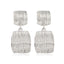 Retro Geometric Alloy Plated Drop Earrings for Women