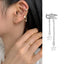 Elegant Bow Knot Tassel Copper Ear Cuffs