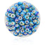 Resin Color Block Ink Painted Alloy Beads for DIY Jewelry Bracelet Making