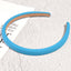 Fashion Candy Color Solid Sponge Wide Headband for Women