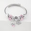 Y2K Swan Shell Stainless Steel Beaded Bracelet