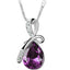 Angel Tear Crystal Pendant Necklace - Women's Alloy Plated Jewelry