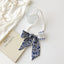 Vintage Pearl Bow Knot Scarf Necklace for Women