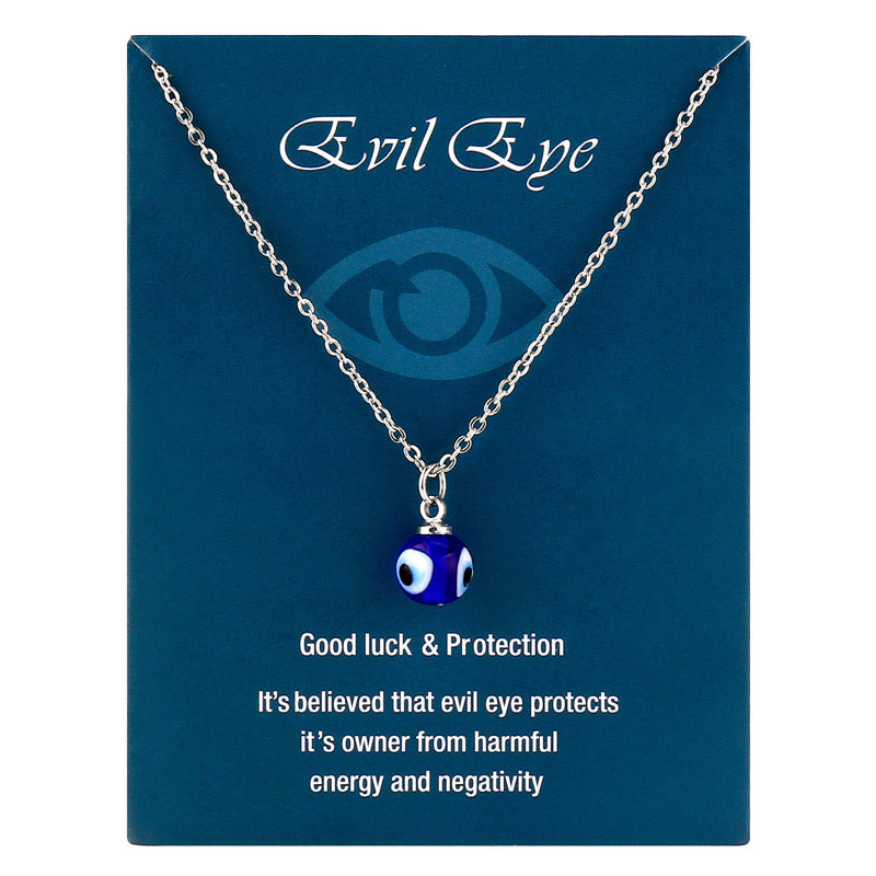 Fashion Eye Stainless Steel Metal Pendant Necklace 1 Piece